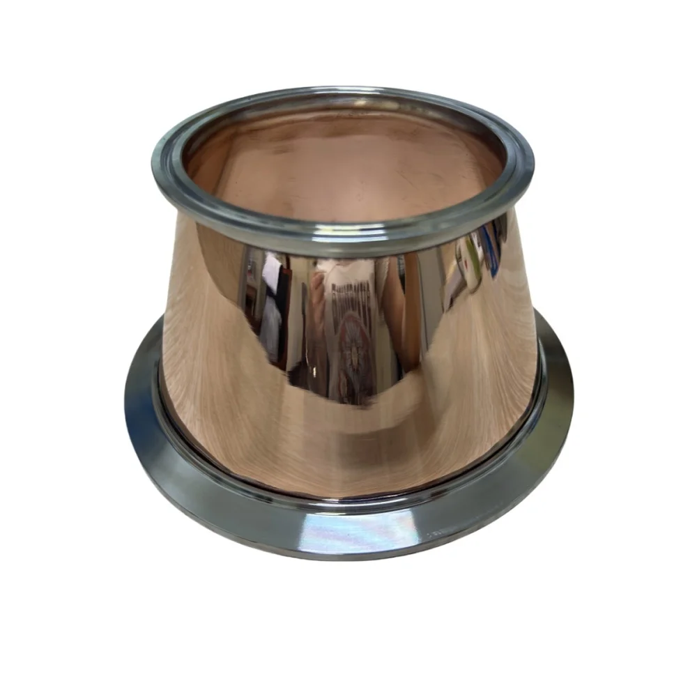

Clamp 3"(OD91mm) x 1.5"(OD50.5mm) Copper Reducer,Copper Cone for onion head Tri-clamp Reducer.Distillation.Dephlegmator, Reflux