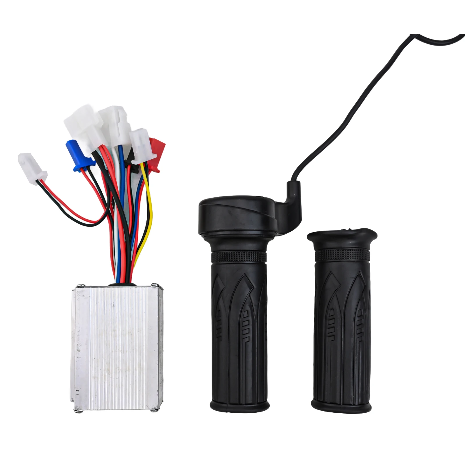 

24-48V Brush Controller Throttle Grip Set Comfortable Grip Easy Installation High Efficiency For 24V 36V 48V Motors