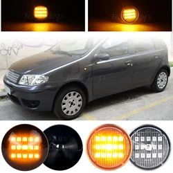 2pcs LED Sequential Blinker Dynamic Turn Signal Light Side Marker Mirror Lamp For Fiat Punto 188 1999-2012 Doblo 2001-2005
