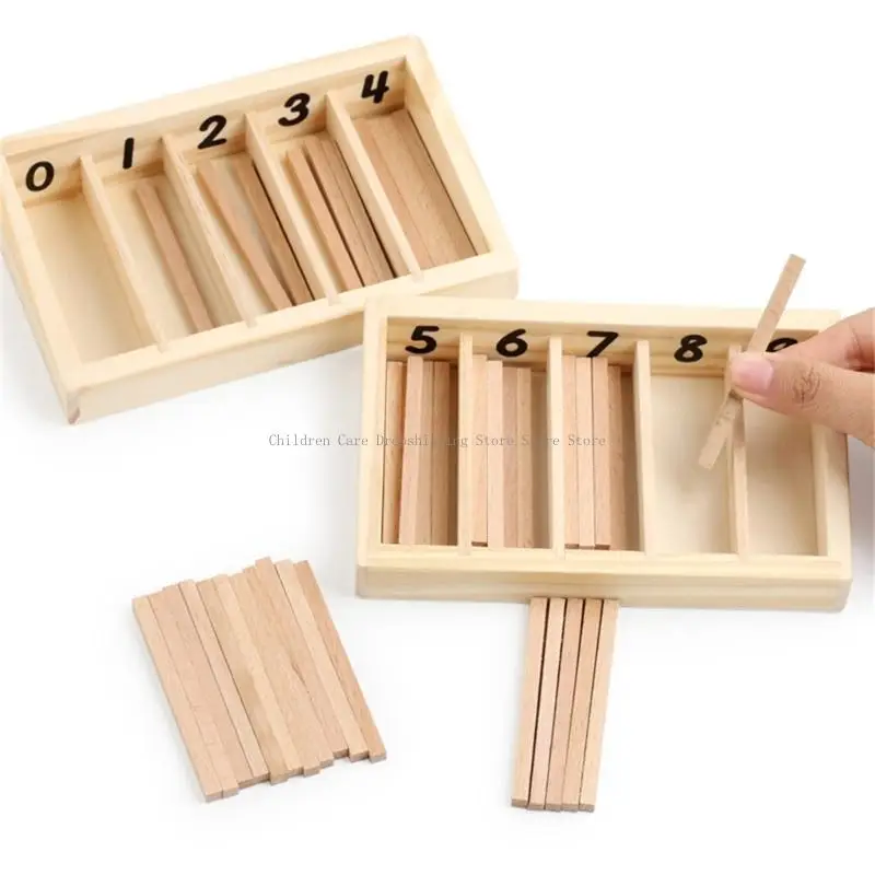 Toán học đầy màu sắc bằng gỗ trục chính bằng gỗ