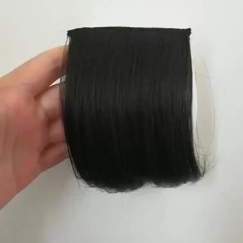 Jepit ekstensi rambut tambahan panjang, 20/15/20/30cm, klip elastis, bantalan Wig rambut manusia tidak terlihat, gaya rambut sintetis untuk wanita