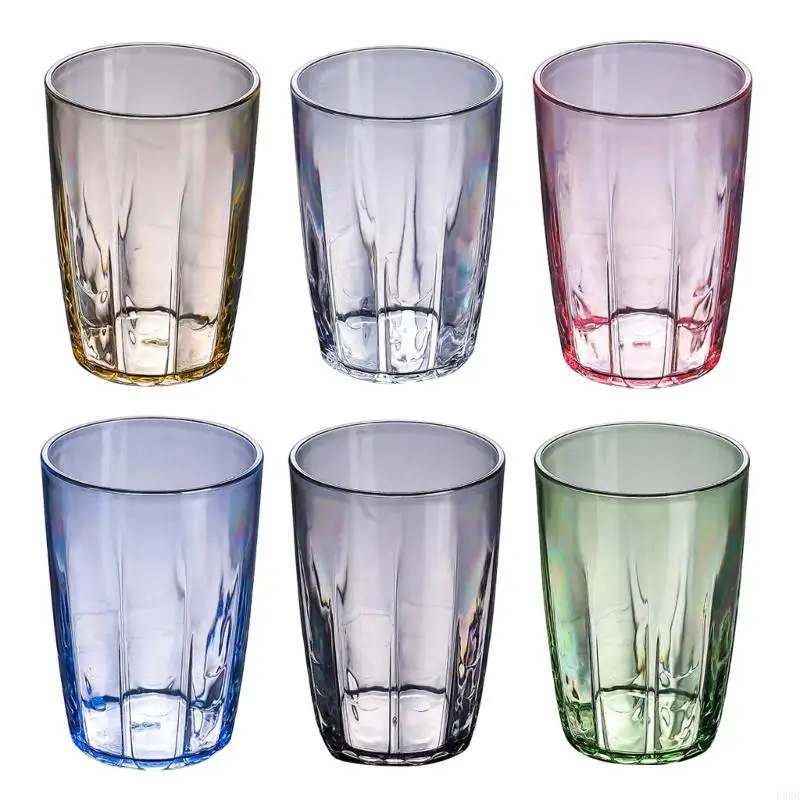 

896A 410ml Shatterproof Plastic Water Tumblers Unbreakable Drinking Glasses Reusable Beer Champagne Cup Dishwasher Safe