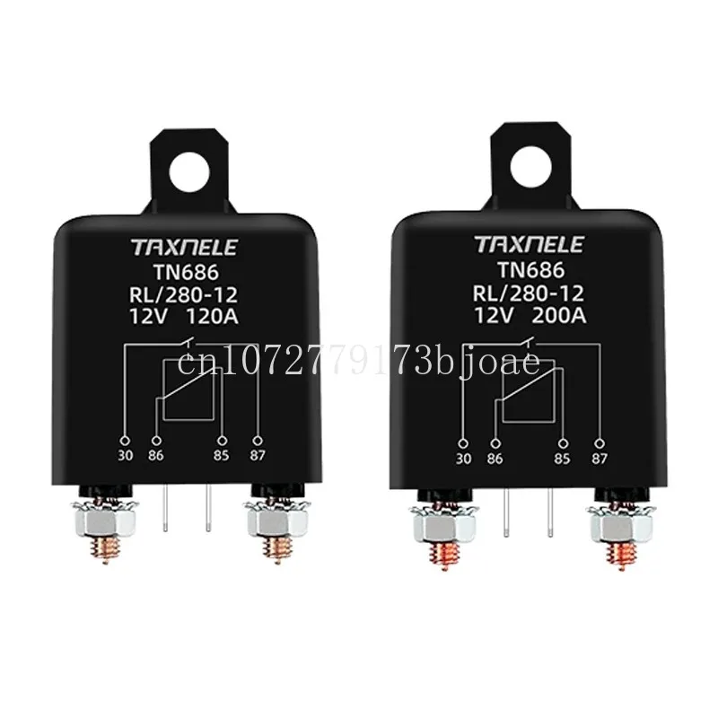 Relé arranque TN686  alta potencia para coche, dispositivo de arranque 100A, 120A, 200A, 12V, 24V, 4 pines, 5 piezas,