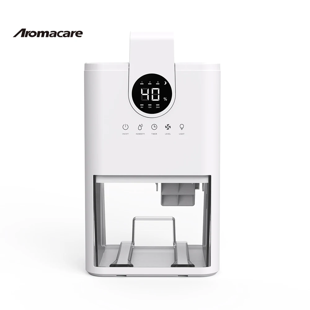 Aromacare 1L Smart Desiccant Dehumidifier Home 7 Colorful Lights Portable Small Mini Dehumidifier For Sale