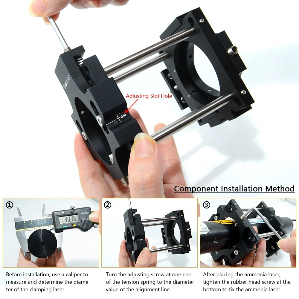 CSJ-TILT  He-Ne Laser Fixture Rack Installation Base Laser Bracket Two-Dimensional Optical Adjustment Rack Optical Appliance