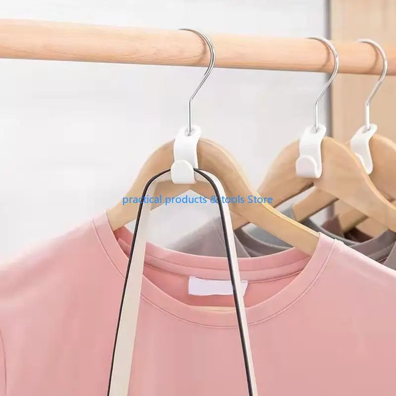 77jb 10pcs одежды для подвесной контактной крючки Cascading Extender Clips Организатор шкаф