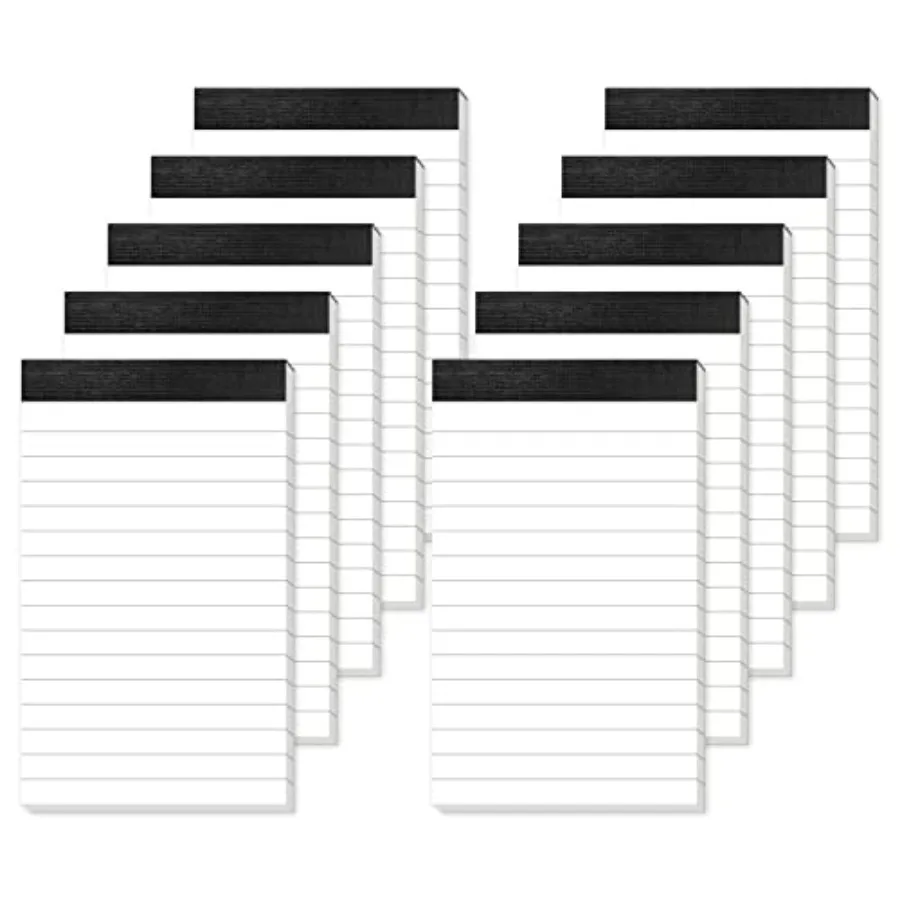 

10 Pack Small Note Pads Lined Writing Pads Mini Notepads Small Pads of Paper With 0 Sheets per Notepad 80Gsm Paper Pads Mini Le