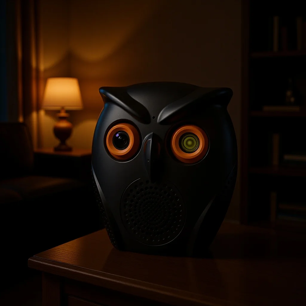 Camera Owl large speaker with Bluetooth audio night vision high definition ornament monitor