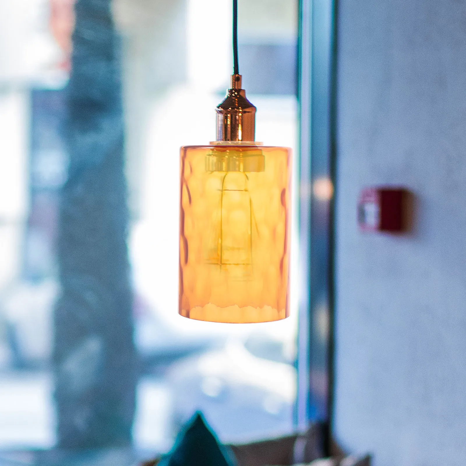 

Stone Texture Glass Pendant Lamp Shade Decorative Replacement Glass Shade for Light Fixtures Small Lamp Shades Cylinder Light
