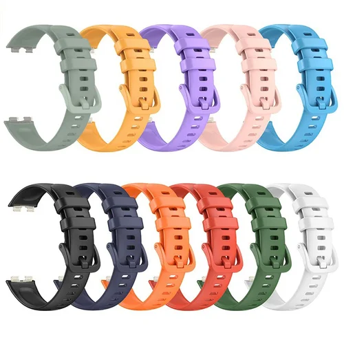 Imagen 2 del producto Correa de silicona para Huawei Band 8-9, repuesto de reloj inteligente, pulsera resistente al agua, accesorios NFC para Huawei Band 8-9