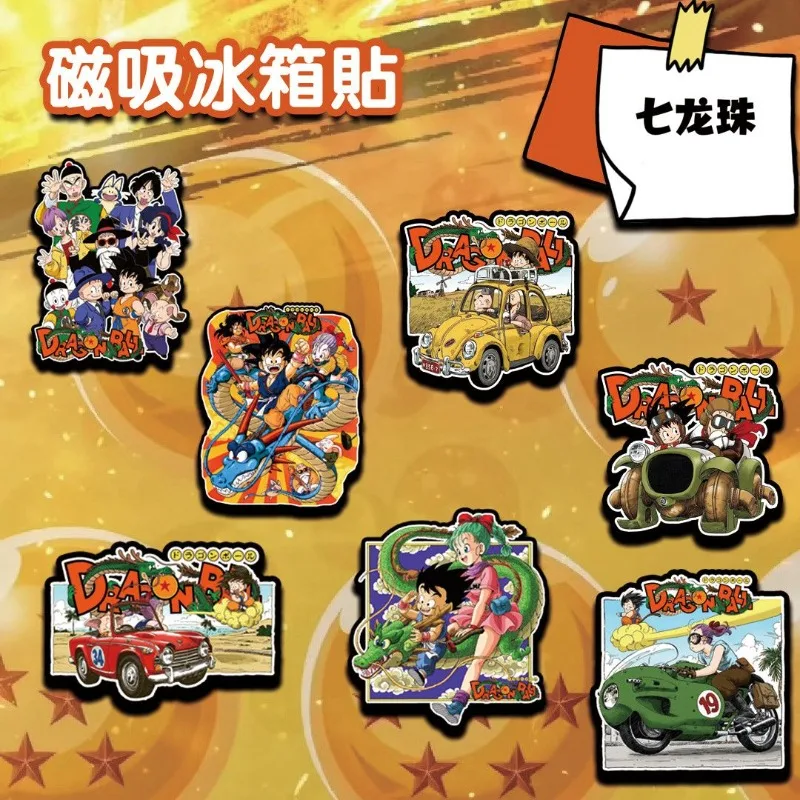 

Dragon Ball Cartoon Cute Character Goku Bulma Refrigerator Magnet Creative Personalized Refrigerator Decorative Magnet Items