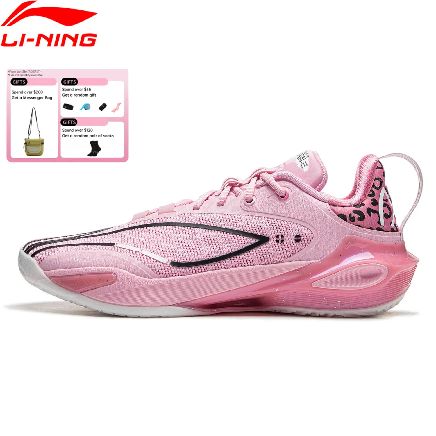 

Мужские профессиональные баскетбольные кроссовки Li-Ning SPEED XI с амортизацией BOOM, устойчивые кроссовки LiNing, спортивная обувь ABAU053