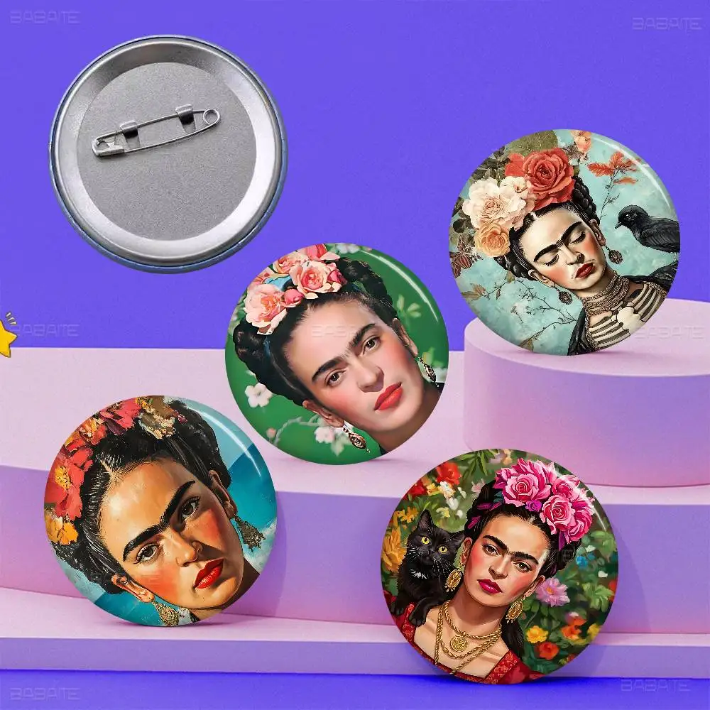 F-FridaS-S K-KahloES New  Brooches Soft Button Pin Funny Silly Gnarpy on A Skateboard Meme Badge Gamer Collection Gifts