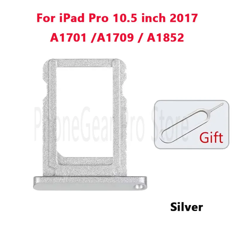 SIM Card Tray Chip Slot Drawer Card Holder For iPhone iPad Pro 10.5 Inch 2017 A1701 A1709 A1852 Drawer Chip Card Tray