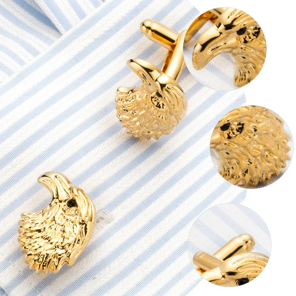 

1Pair Head Cuff Links Metal Shirt Cufflinks for Men Tuxedo Business Formal Accessories Cuff Links for Men