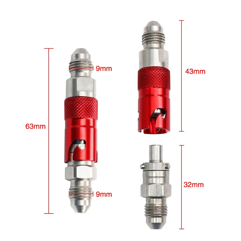 

An3 Motorcycle Brake Line Hose Fluid Quick Release Connect Fitting Adapter Kit