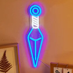 Ninja Weapon LED Neon Sign - Vibrant Wall & Table Decor - USB Powered Light for Bedroom- Instant Ambiance Creator