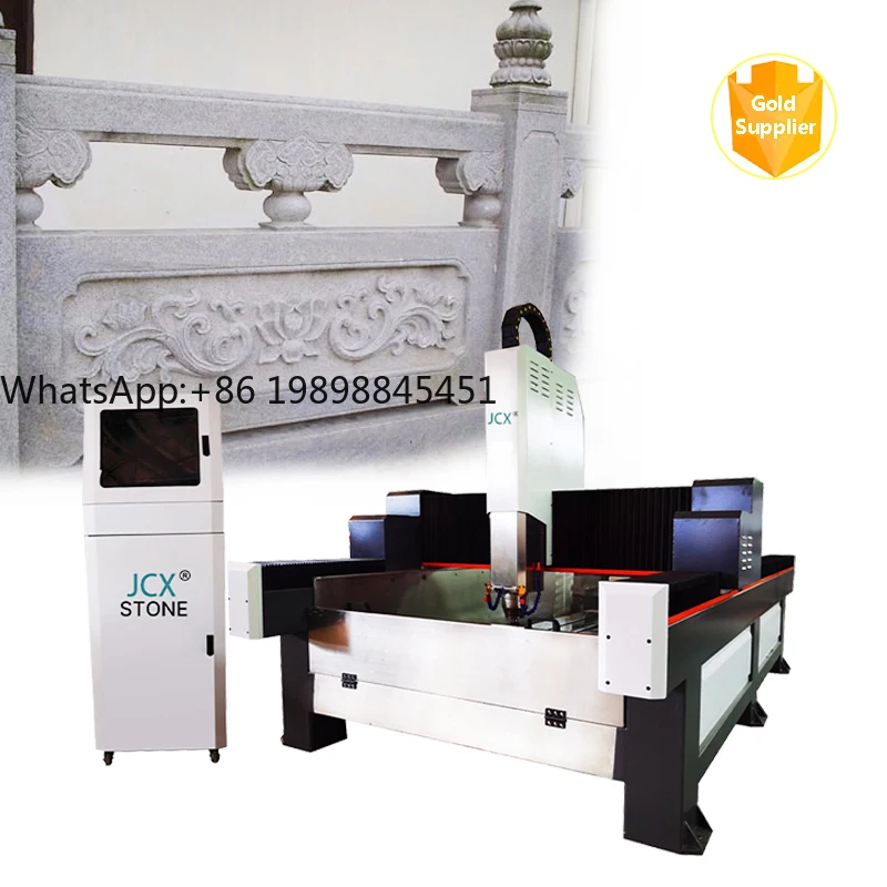 JCX Stone Machinery 1325 CNC 3D Grabstein Granit Marmor Stein Graviermaschinen zu verkaufen