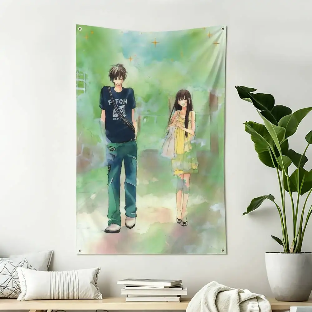 Kimi ni T-Todoke S-Sawako Shota Home Decor Vertical Flags Indoor Outdoor Hanging Decor for Bedroom Living Room Wall Decoration