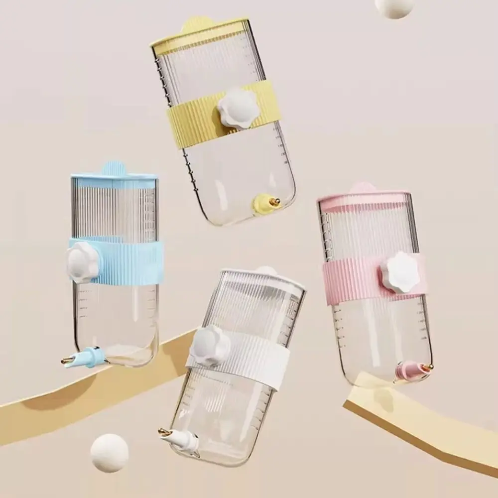 

Wall Mount Bird Water Drinker No Drip with Scale Rabbit Water Dispenser 360ML Portable Pet Hanging Feeder for Small Animal