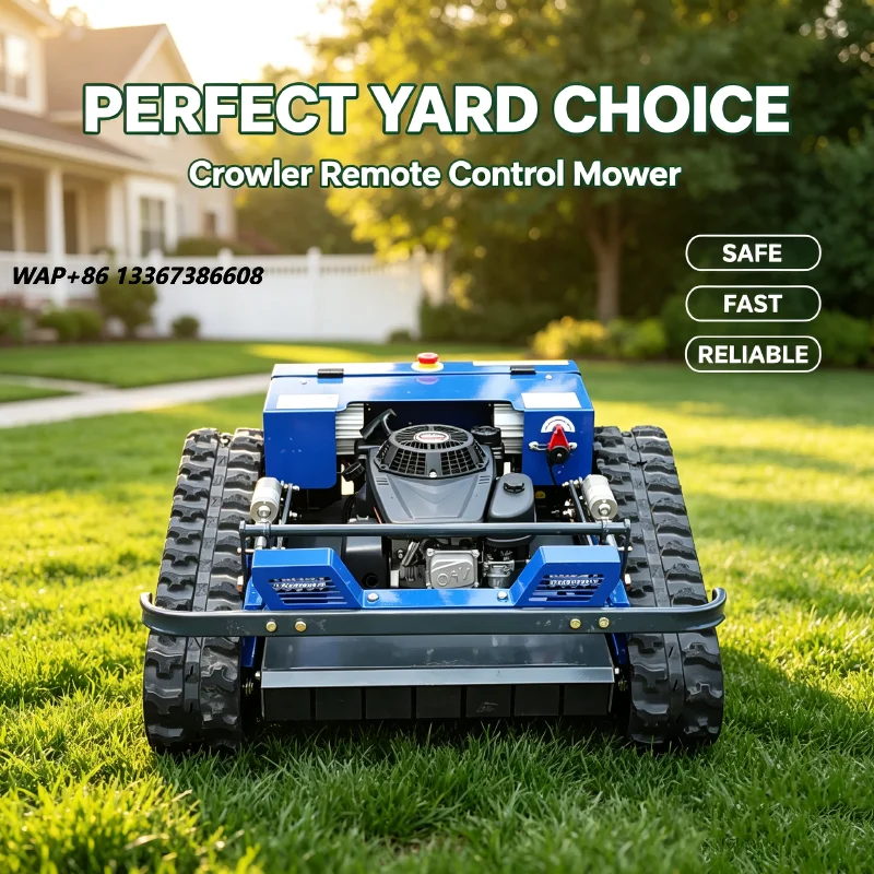 Landscape Equipment Crawler Remote Control Gas Lawn Mower All Terrain Tracked Mower