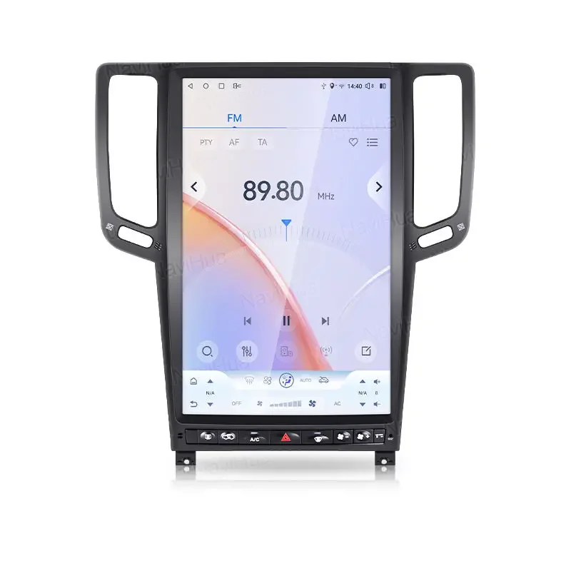 

Автомагнитола Navihua 14.5 дюймов с Android, DVD-плеером, GPS-навигацией и мультимедийной системой для Infiniti G25, G37, G37S 2007-2013, Q60 2013
