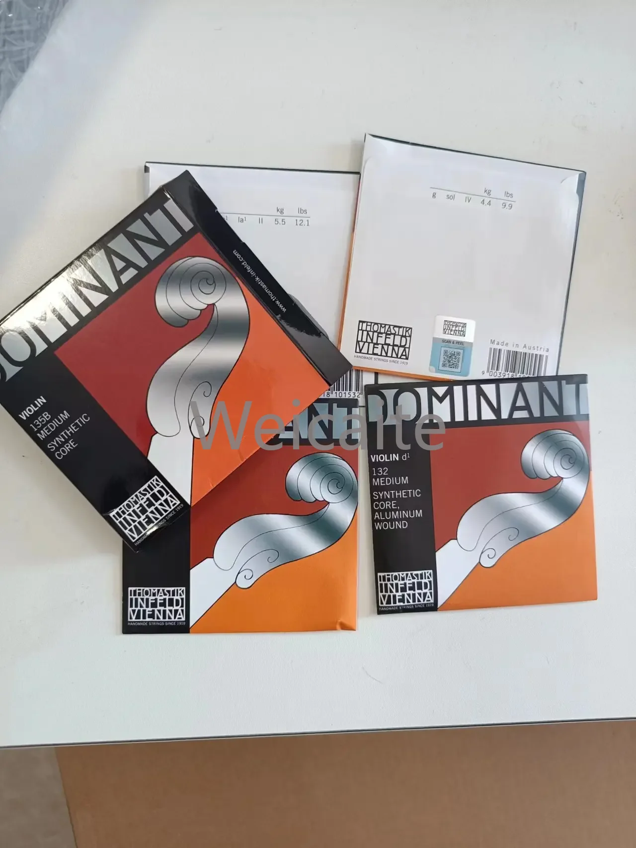 Cordas de violino de alta qualidade 4/4 3/4 acessório de violino quente brilhante tom equilibrado peças genuínas de violino