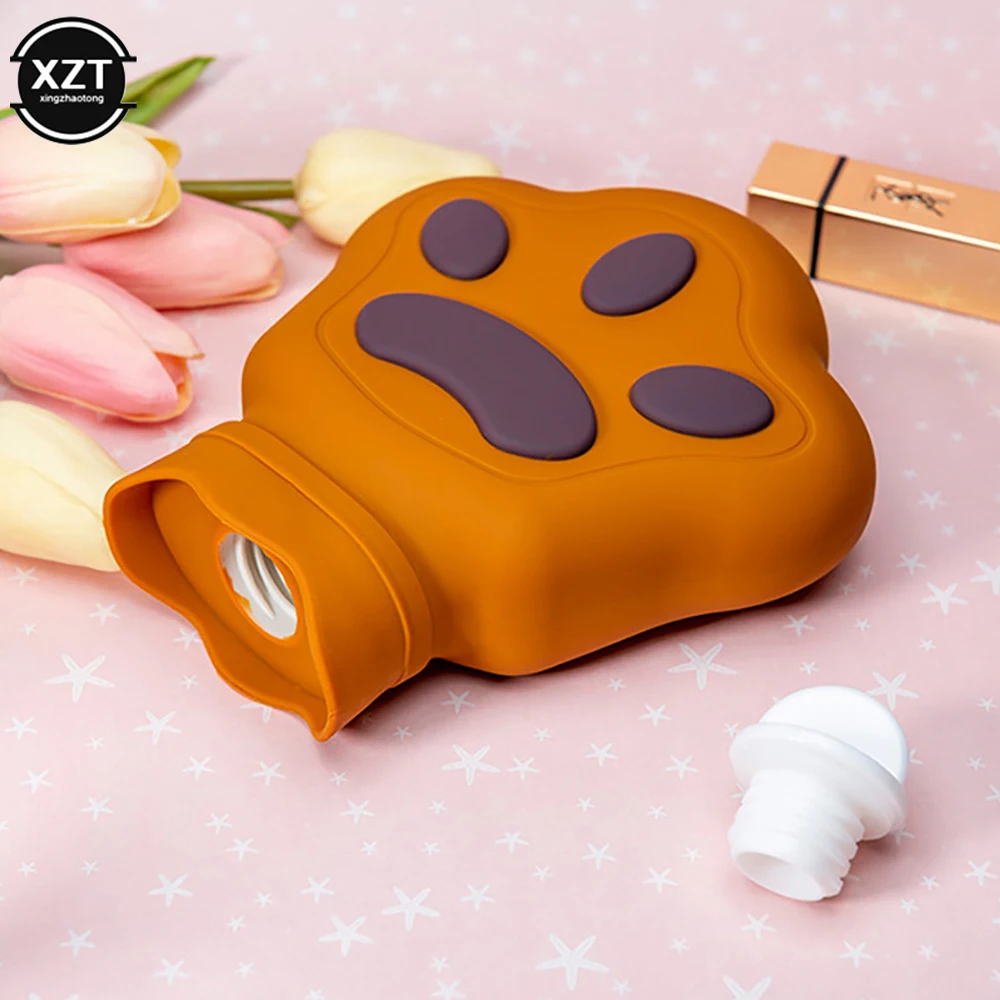 Hand Warmer bag Creative Bear Paw Hot Water Bag Explosion Proof Fall Proof Water Injection Silicone Bag Cute Hand Warming Gift