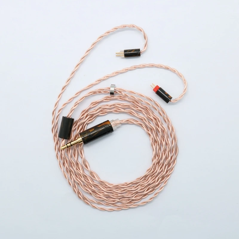 

XINHS 4 Cores 6N OCC Mix 6NOFC Harphone LINE Resin Hardware MMCX 0.78mm 2Pin Upgrade Cable For MOONDROP CCA DUNU TRN Earphone