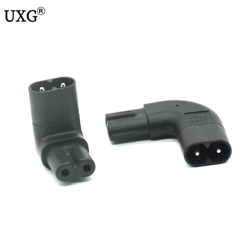 IEC 320 C7 C8 Figure 8 90 Degree left right Up Down angle AC Power 3 in 1 adapter C7 TO C8 PLUG CONVERTER