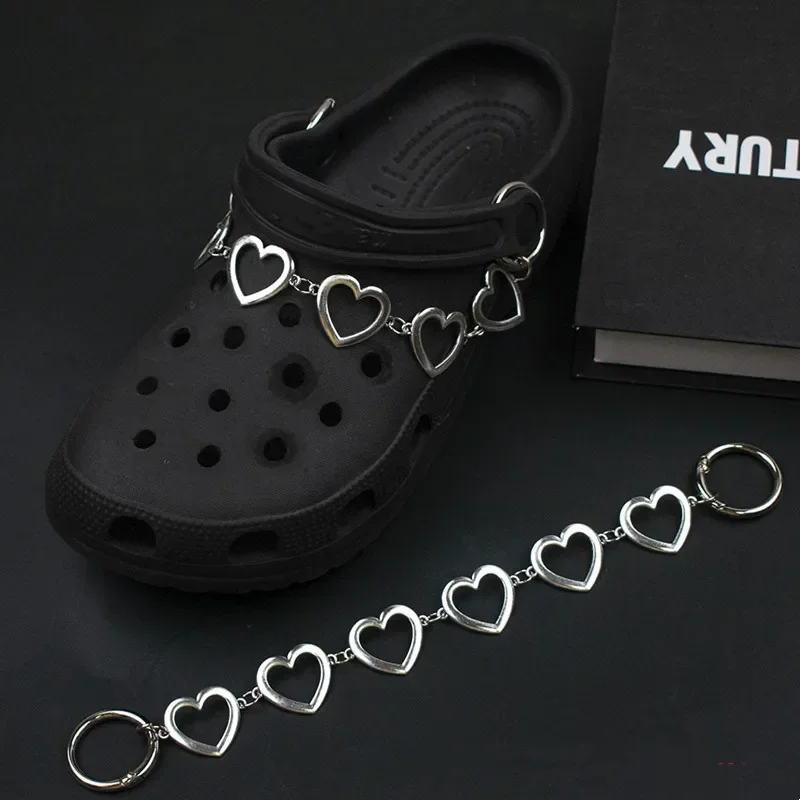 2026 Hot New Designer Shoe Charms Chain Fashion Gift Punk Pendant Metal Buckle Hip Hop Shoe Decoration Accessories For Gift