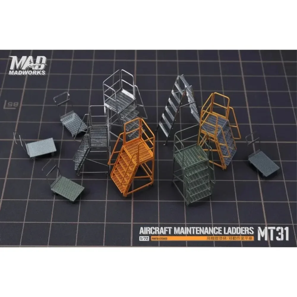 MADWORKS MT31 1/72 سلالم صيانة الطائرات المعدنية المحفورة بالصور-نموذج طائرة بناء هواية لتقوم بها بنفسك الملحقات