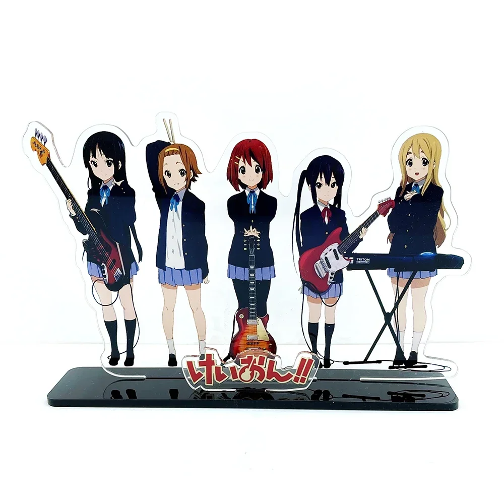 group Hirasawa Yui Akiyama Mio Tainaka Ritsu Kotobuki Tsumugi acrylic standee figurines desk decoration cake topper