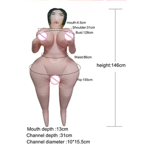 Aufblasbare Puppe für Männer und Frauen, abnehmbare Vagina in der Brust von Kuh, Anal, Herrenmasturbator, Party Liebespuppe, Mund und Brosche 10 Hauptverkaufsverkaufspuppen - №10