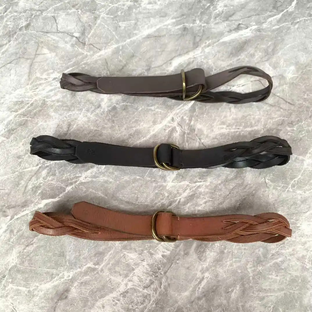 soek-heavyweight-worn-in-leather-belt-for-men-and-women-various-ways-to-wear-yellow-ox-skin-weaving-belt