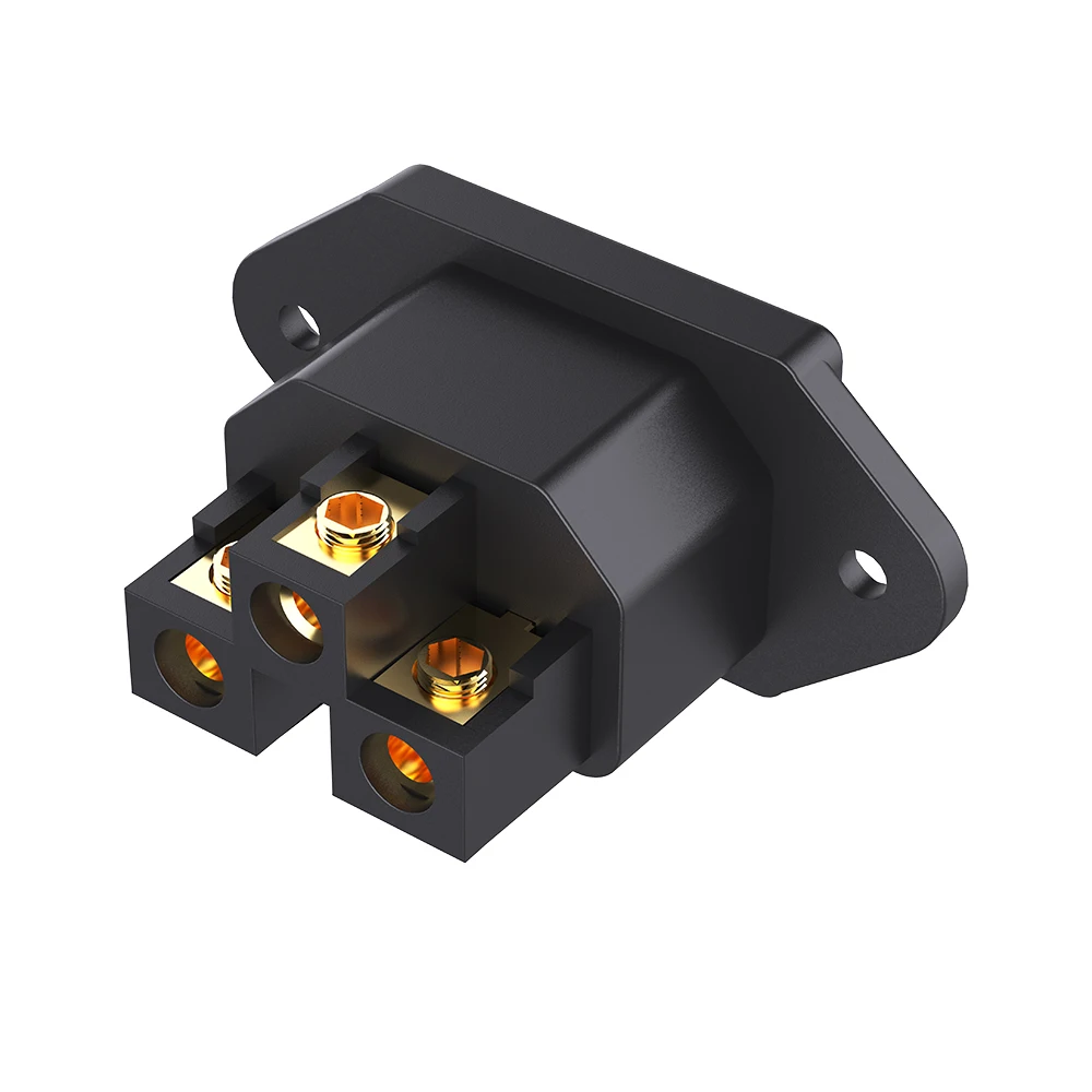 

HIFI IB72 Inlet Power Plug Socket IEC Pure Red Copper Gold/Rhodium Plated Available AC 250V 15A Connector Socket