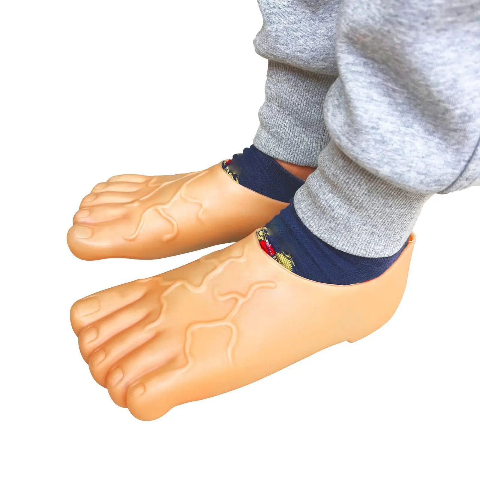 Barefoot Feet Slippers Shoes Cover Props Big Toe Slippers for Decoration Adults