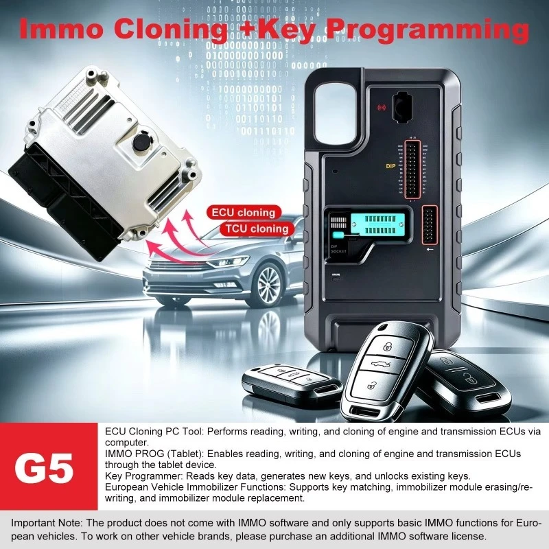 New Arrival X-431 PROG5 G5 IMMO Programmer 3-in-1 E-CU TCU Cloning 5C 5D Upgrade of X-prog3
