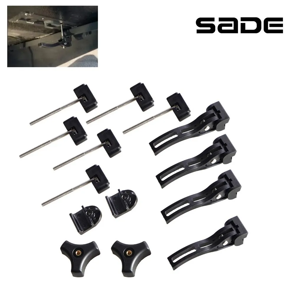 Universal Replacement Parts for Hard Tri-Fold Tonneau Cover Kit Easy installation Include T-Bolt, Rear Clamp, Front Clamp