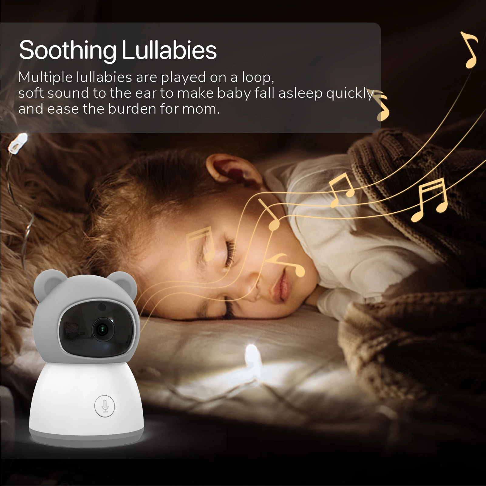 Tuya Smart Baby Monitors Camera 5'1080P Display Temperature Detection APP View Control Baby Nanny 2-Way Audio Baby Cam