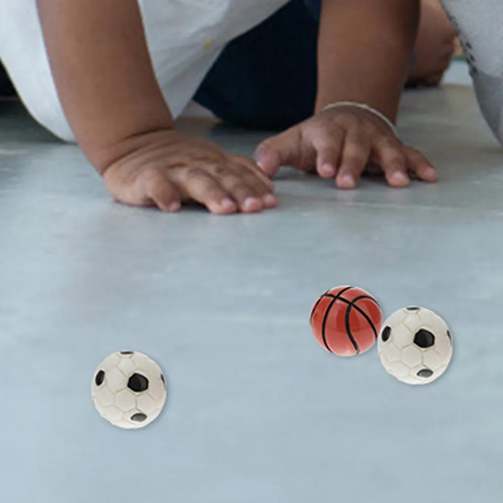 

20 шт. миниатюрных мячей для футбола и баскетбола, декор для дома, миниатюрные аксессуары, реалистичные мячи для микроландшафта