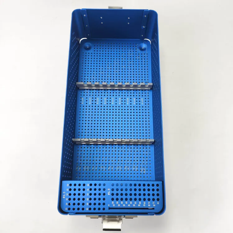 Hot Sell Stainless Steel Medical Orthopedic Surgical Instruments Sterilization Box For Tibial Intramedullary Nail