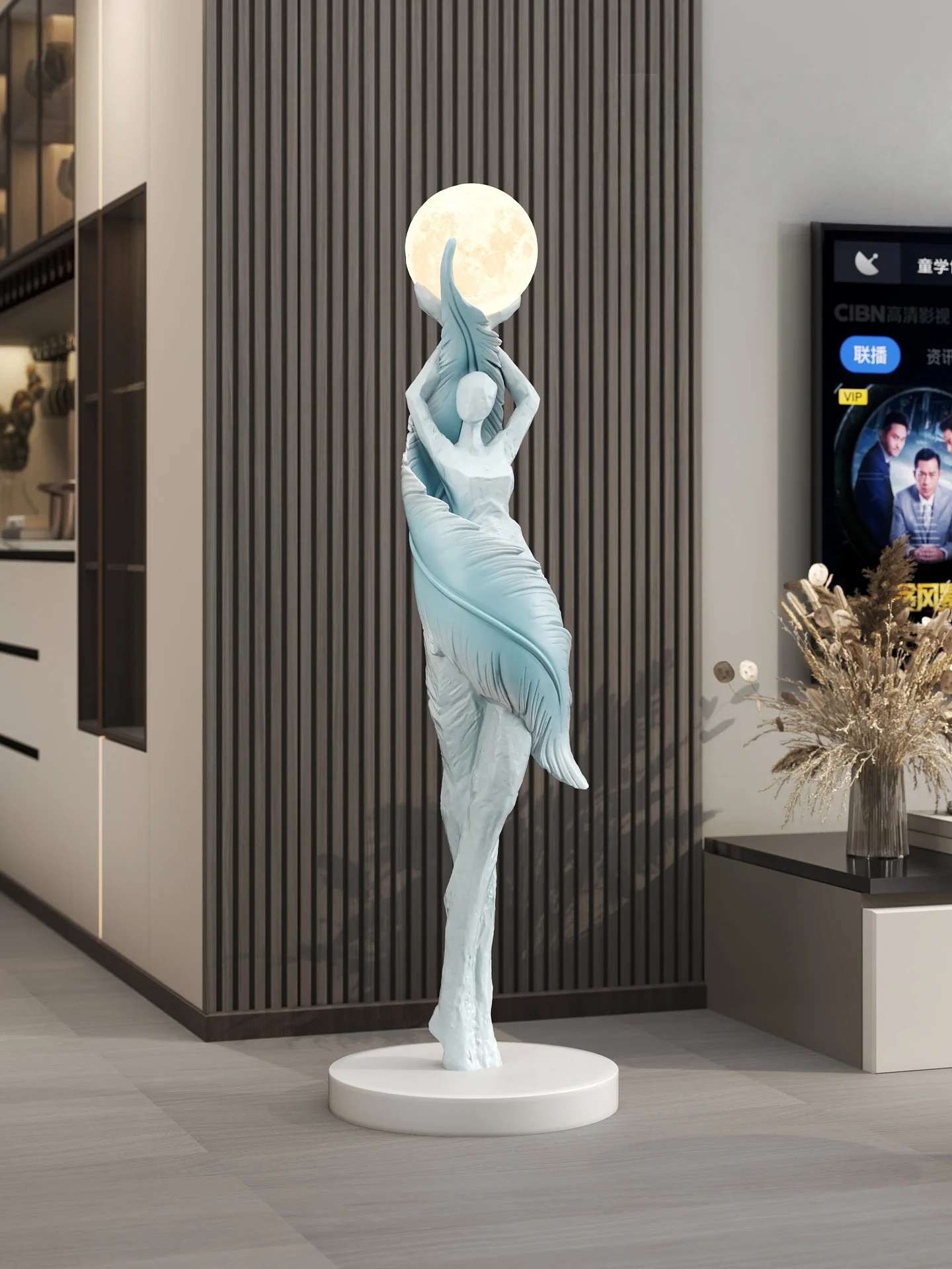 Lámpara de pie de arte moderno, luces de decoración del hogar, sala de estar, dormitorio, lámparas de ambiente humanoide, sofá, escultura de alta gama, iluminación LED