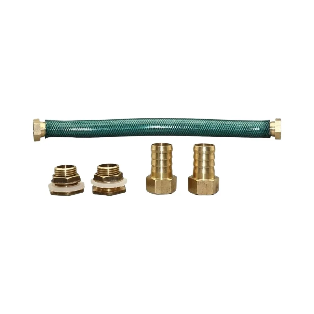 39.37 Inch Rain Bucket Connector Hose with Brass Fittings for DIY Rainwater Harvesting Systems and Garden Irrigation Use