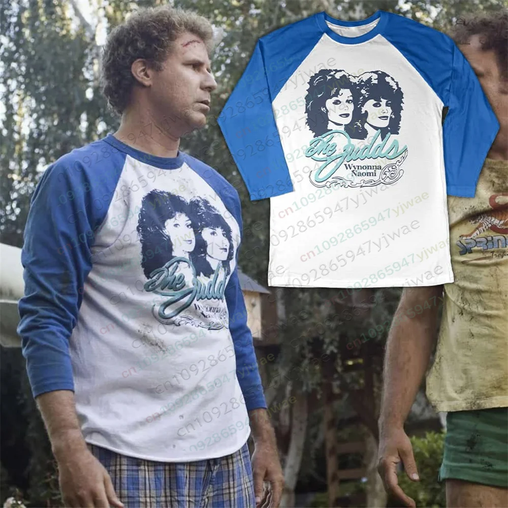 Camiseta de manga larga estilo película de los hermanos Brennan y Huff, cuello redondo, moda urbana, camiseta informal para hombre y mujer