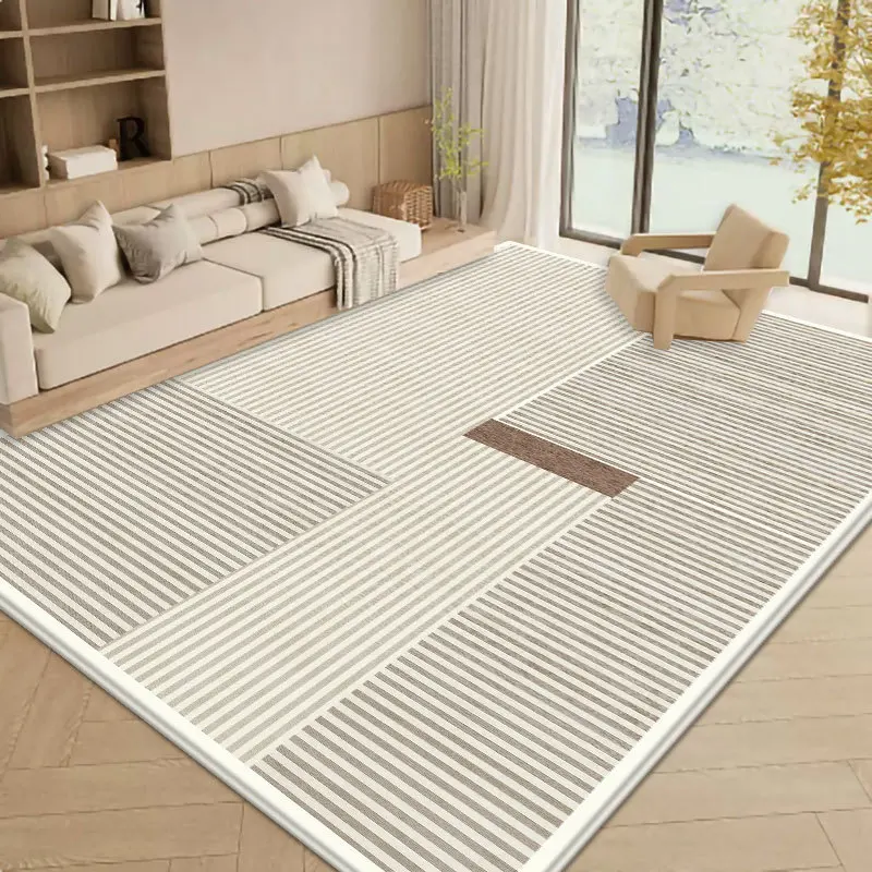 Wabi-sabi Style Living Room Carpet Japanese Large Parlor Full Rugs Soft Thick Bedroom Carpet Non-slip Cotton Bottom