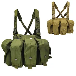 Military Hunting Tactical Vest Ak 47 Magazine Bag Quick Release Convenient Ak Vest Air Gun Vest Chest Armor Equipment