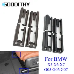 Black Moka Front/Rear Left Right Seat Slider Track Rail Cover Trim Car Accessories For BMW X5 X6 X7 G05 G06 G07 2019 2020 2021