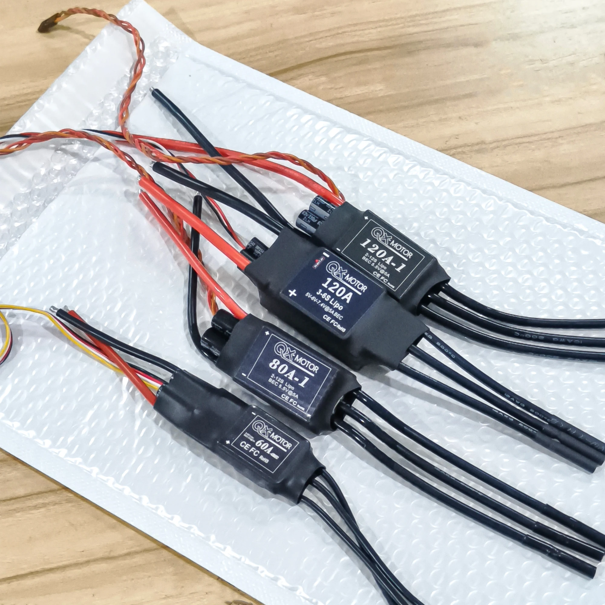 QX-MOTOR 20A 30A 40A 50A 60A 80A 100A 120A Bürstenloser ESC-Geschwindigkeitsregler für QX 30MM 50MM 64MM 70MM 80MM 90MM EDF RC-Drohnen-Teile