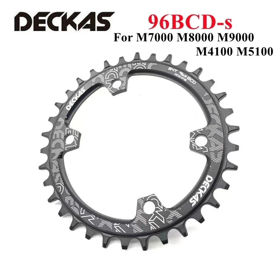 Deckas Round 96BCD Chainring MTB Mountain BCD 96 bike bicycle 32T 34T 36T 38T crankset Tooth plate Parts for M5100 M6000 M7000